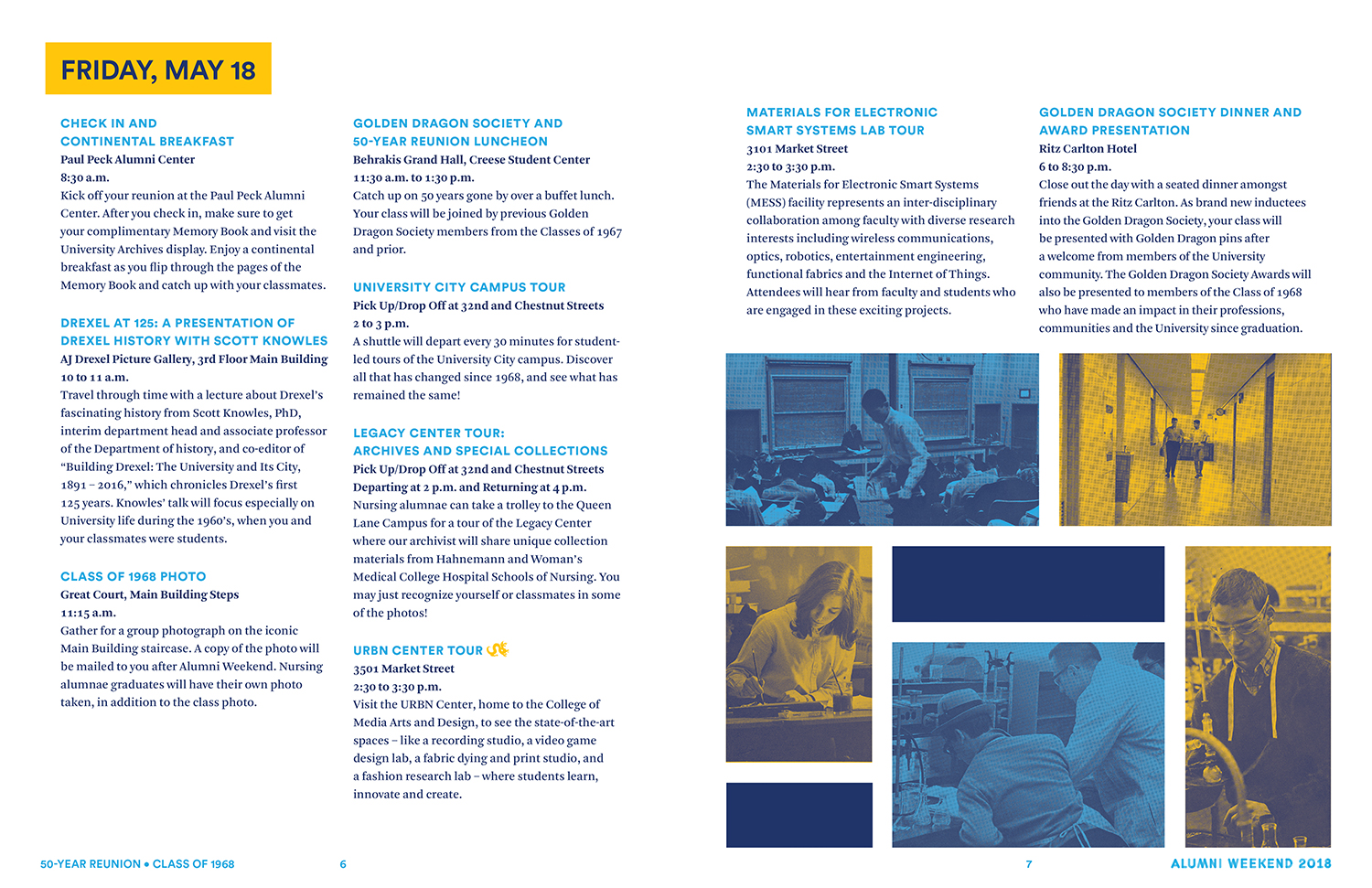 Sample composition of a two-page spread