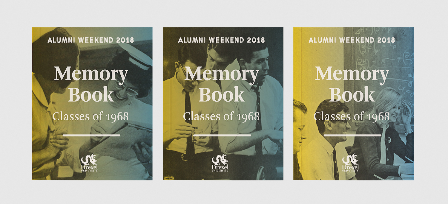 Three different covers titled Memory Book
