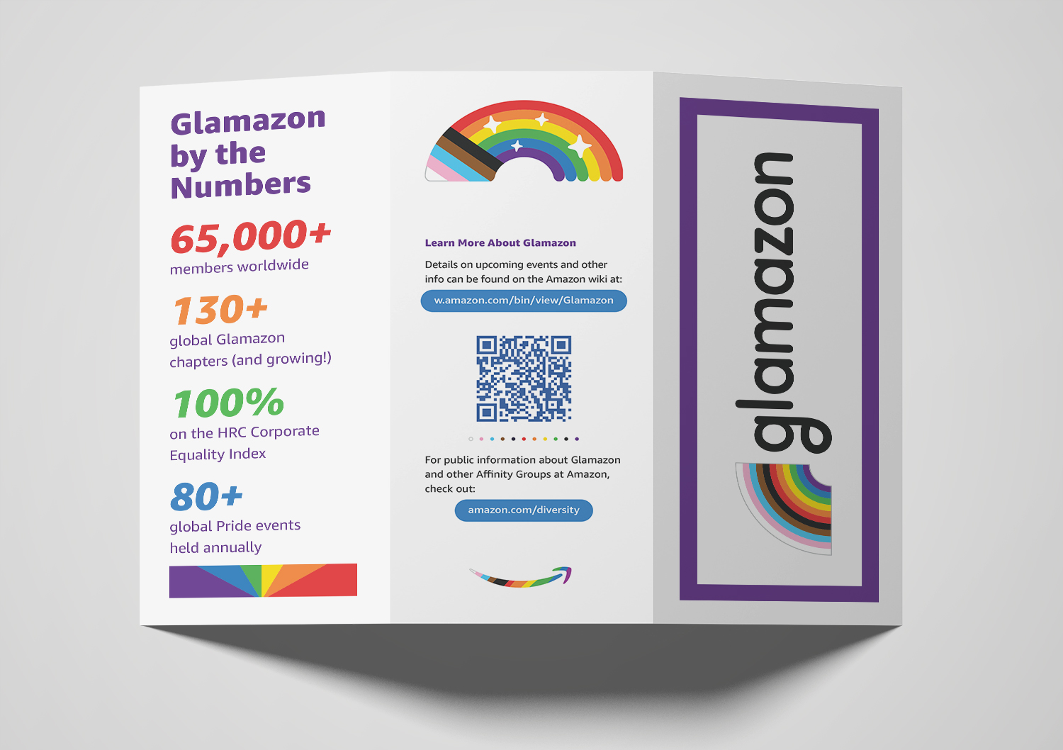 Secondary Glamazon brochure, outside view