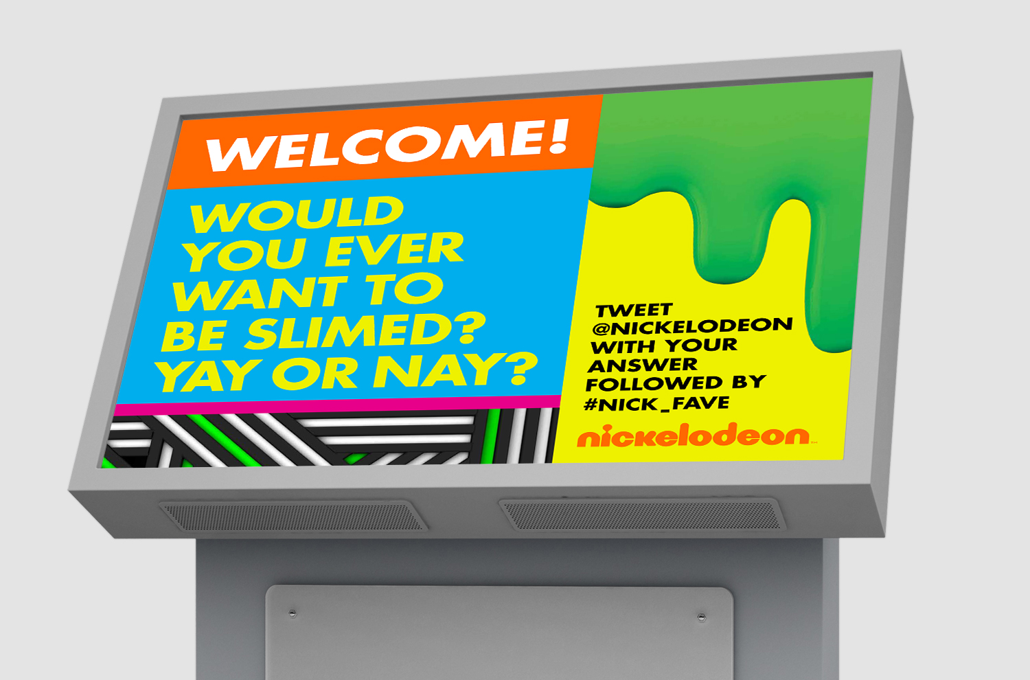 Nickelodeon Licensing Show prompt screens